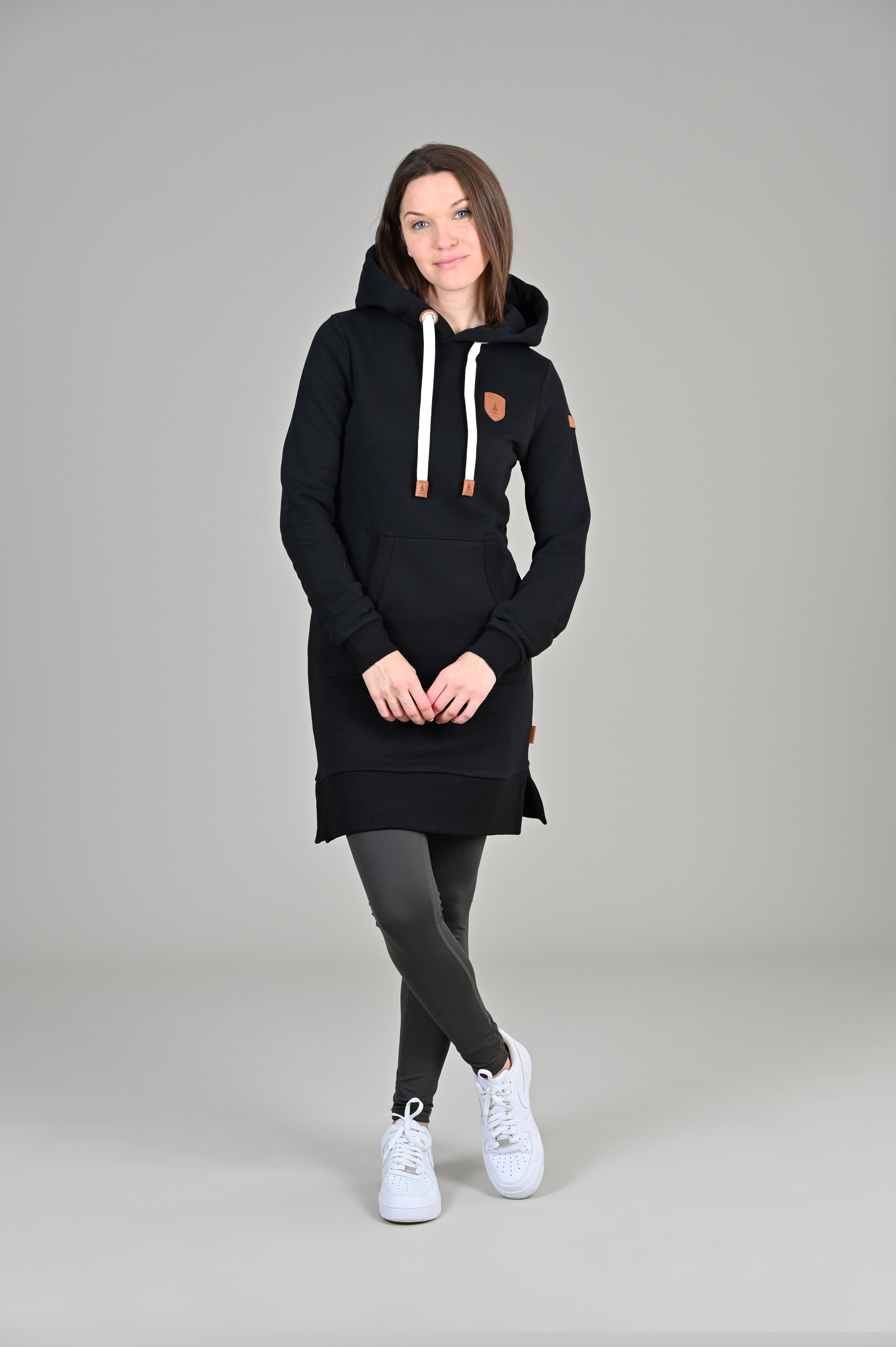 Carmen Black Hoodie Dress