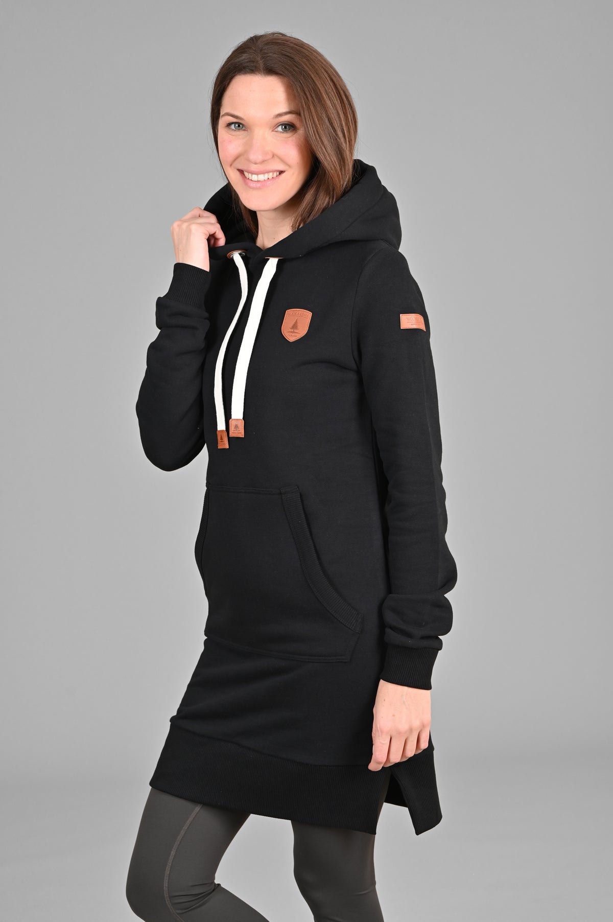 Carmen Black Hoodie Dress
