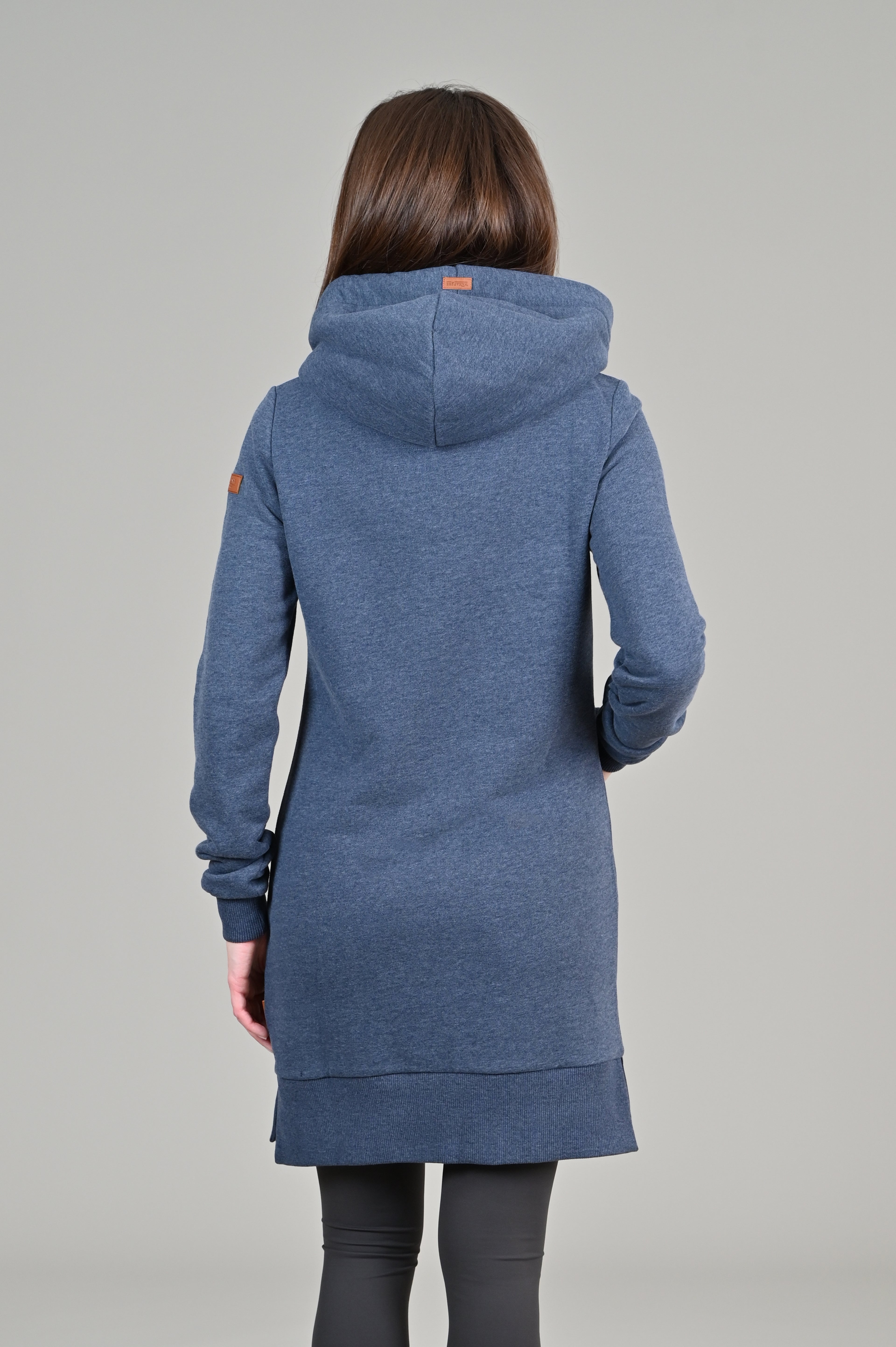 navy dress blue hoodie MARA OVERSIZED HOODIE DRESS