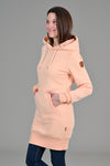 Carmen Peach Hoodie Dress