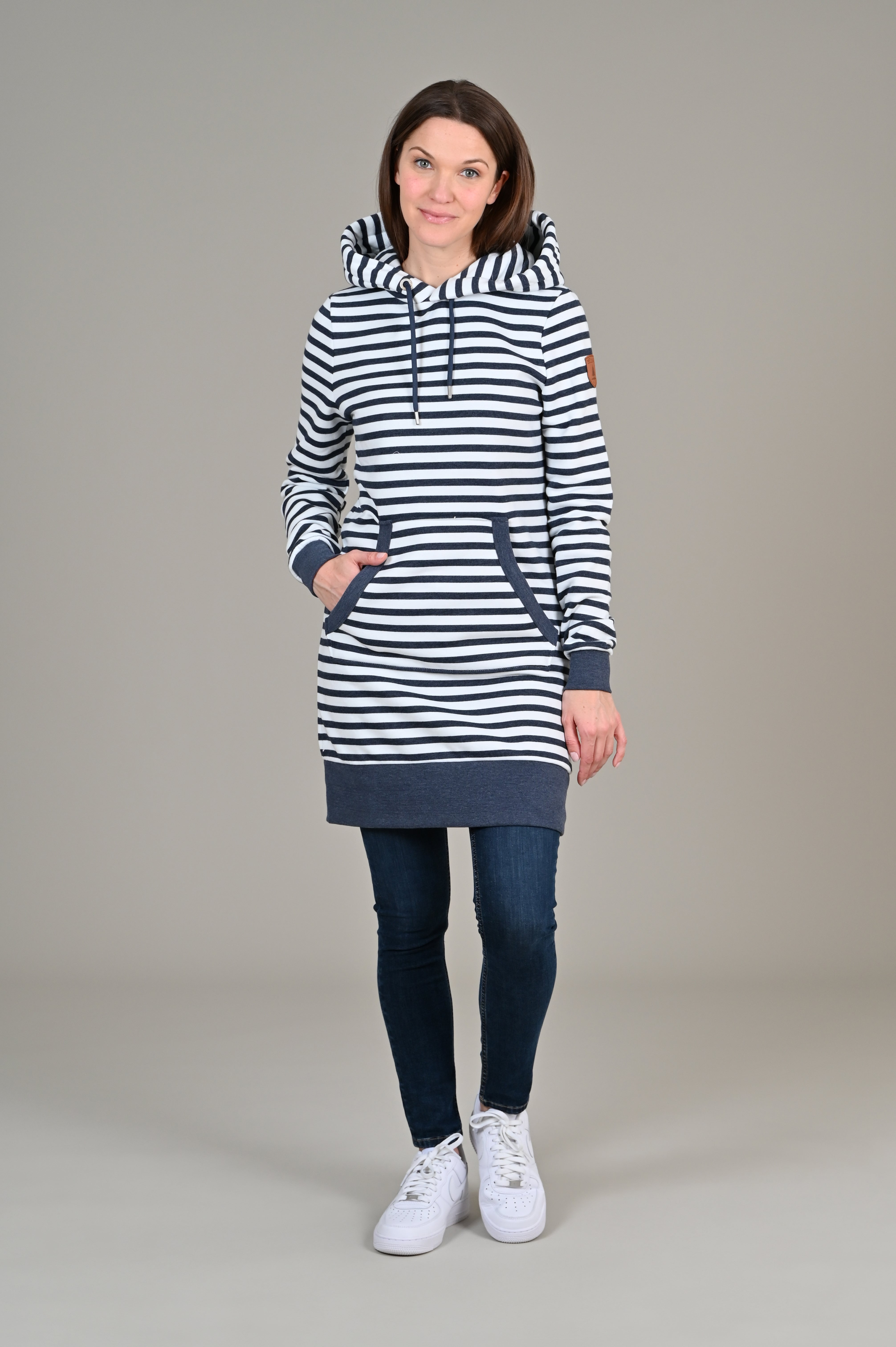 Carmen Stripe Hoodie Dress Secondary image