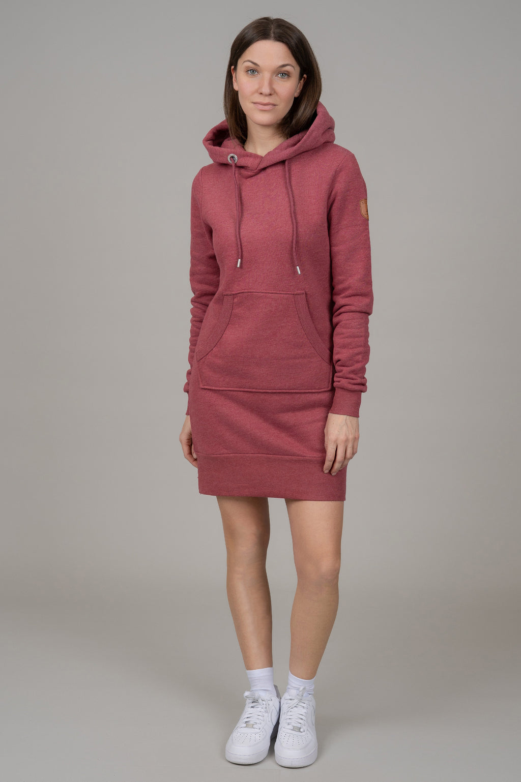 Carmen Rhubarb Hoodie Dress