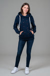 Chowder Navy Print Hoodie