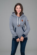 Corrie Navy Microstripe Hoodie