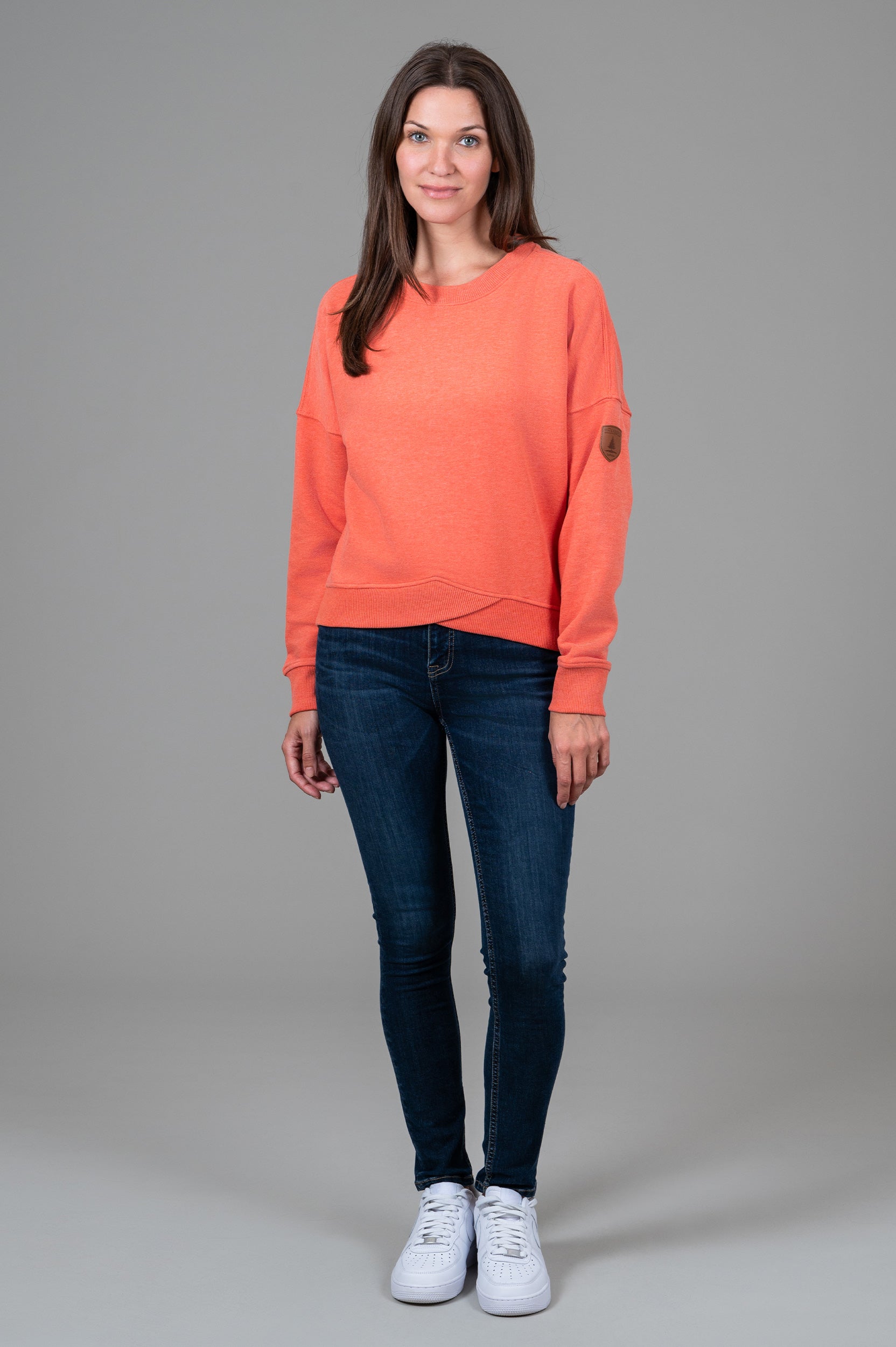 Erma Cross Hem Sweatshirt