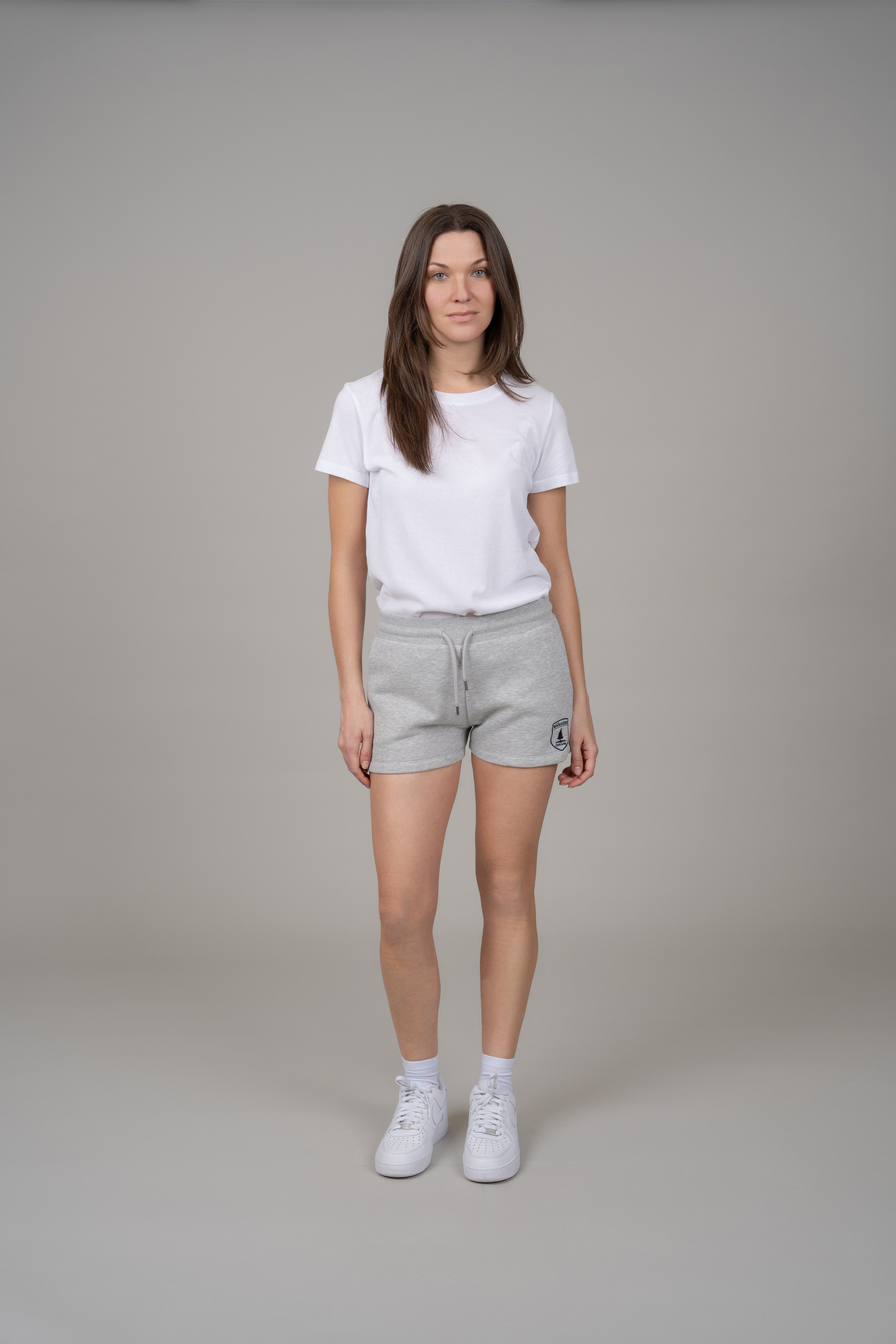 Florence Fleece Short in Light Heather Grey Main image