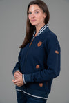 Henlie Full-Zip Sweatshirt Oxford Blue