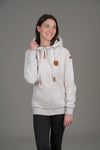 Hera Heather Oatmeal Full-Zip Hoodie