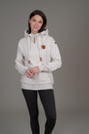 Hera Heather Oatmeal Full-Zip Hoodie