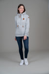 Hera Light Heather Grey Full-Zip Hoodie