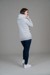 Hera Light Heather Grey Full-Zip Hoodie