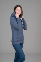 Hera Navy Full-Zip Hoodie