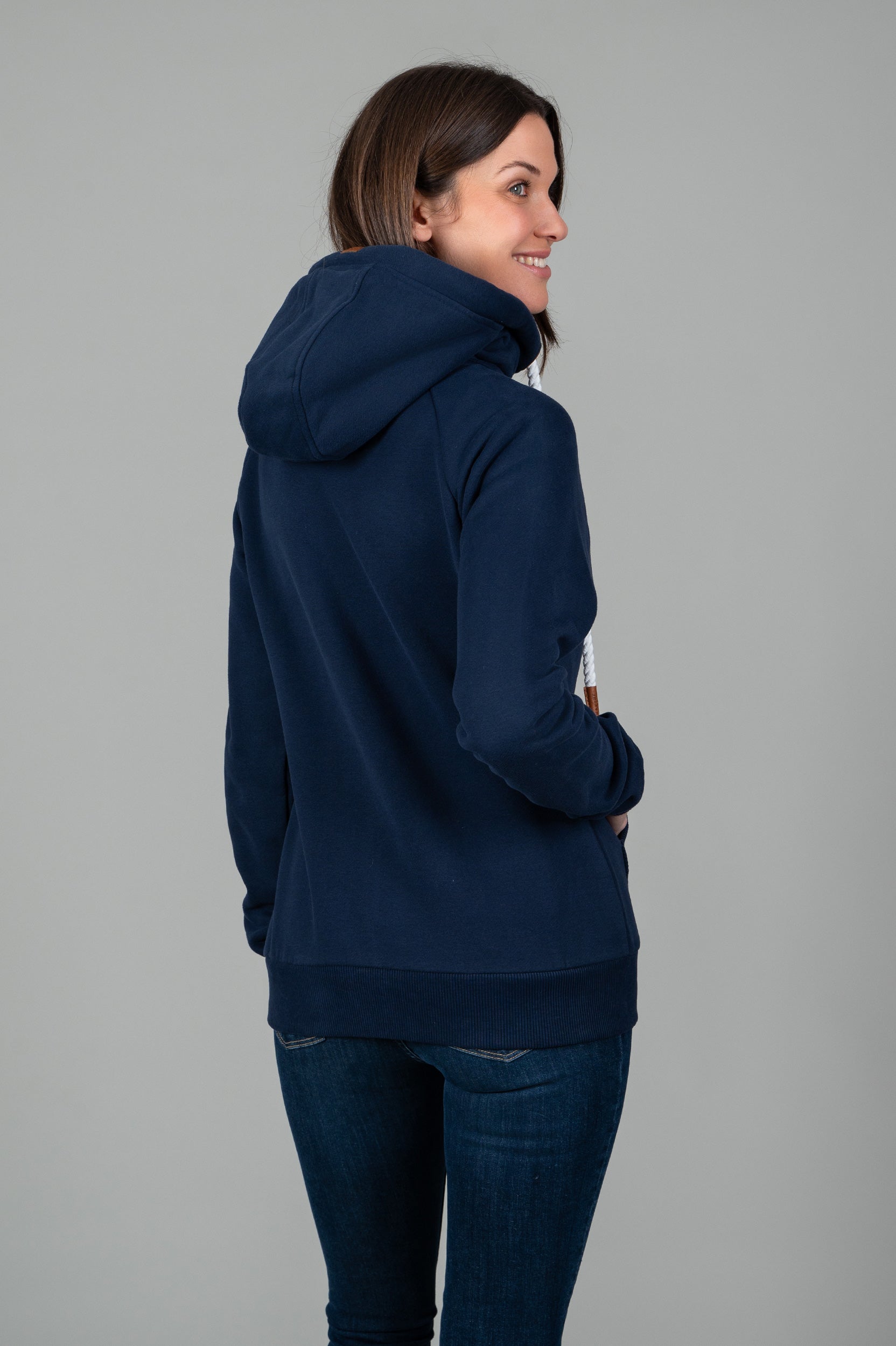 Hera Oxford Blue Full-Zip Hoodie