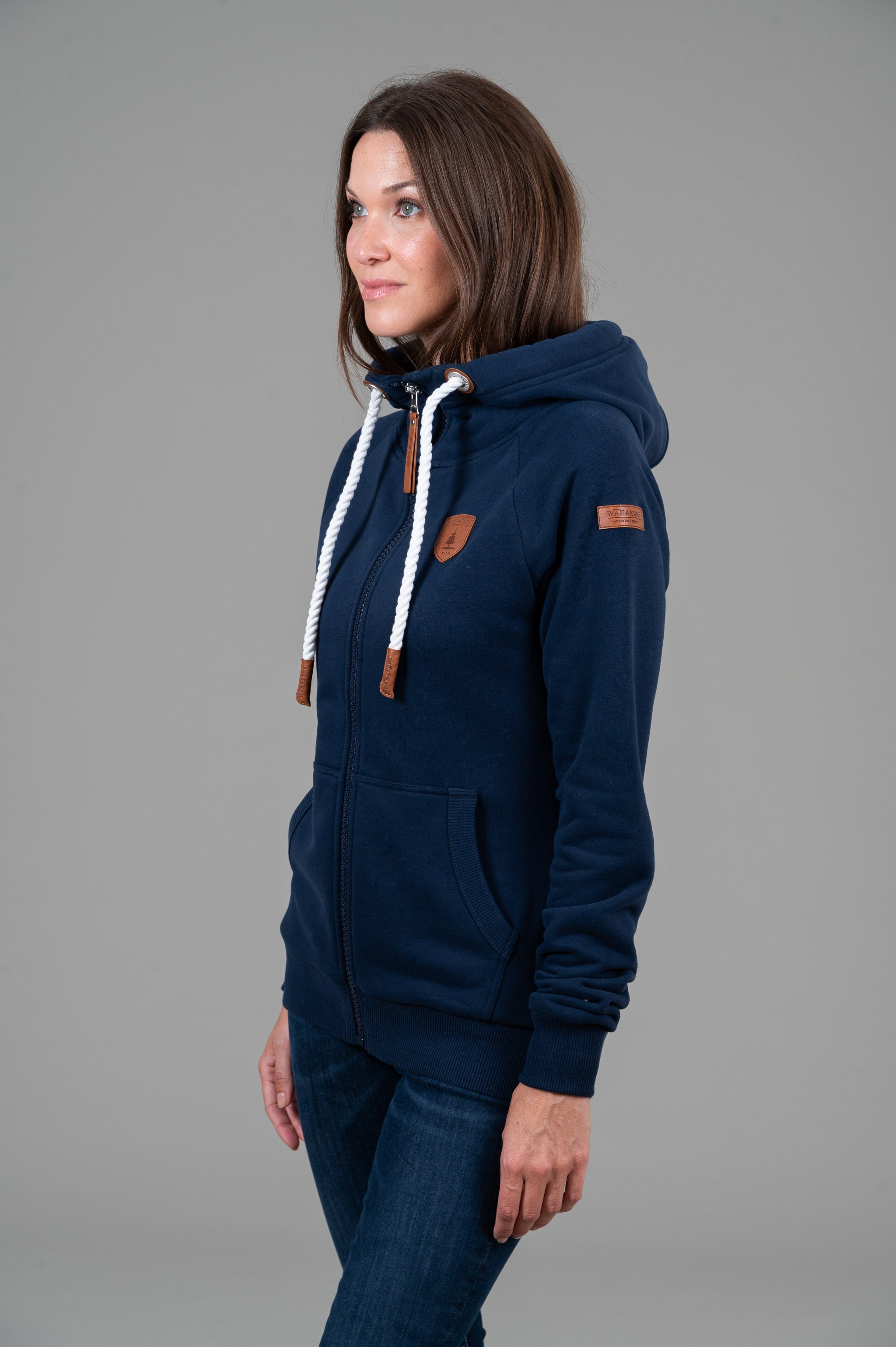 Hera Oxford Blue Full-Zip Hoodie