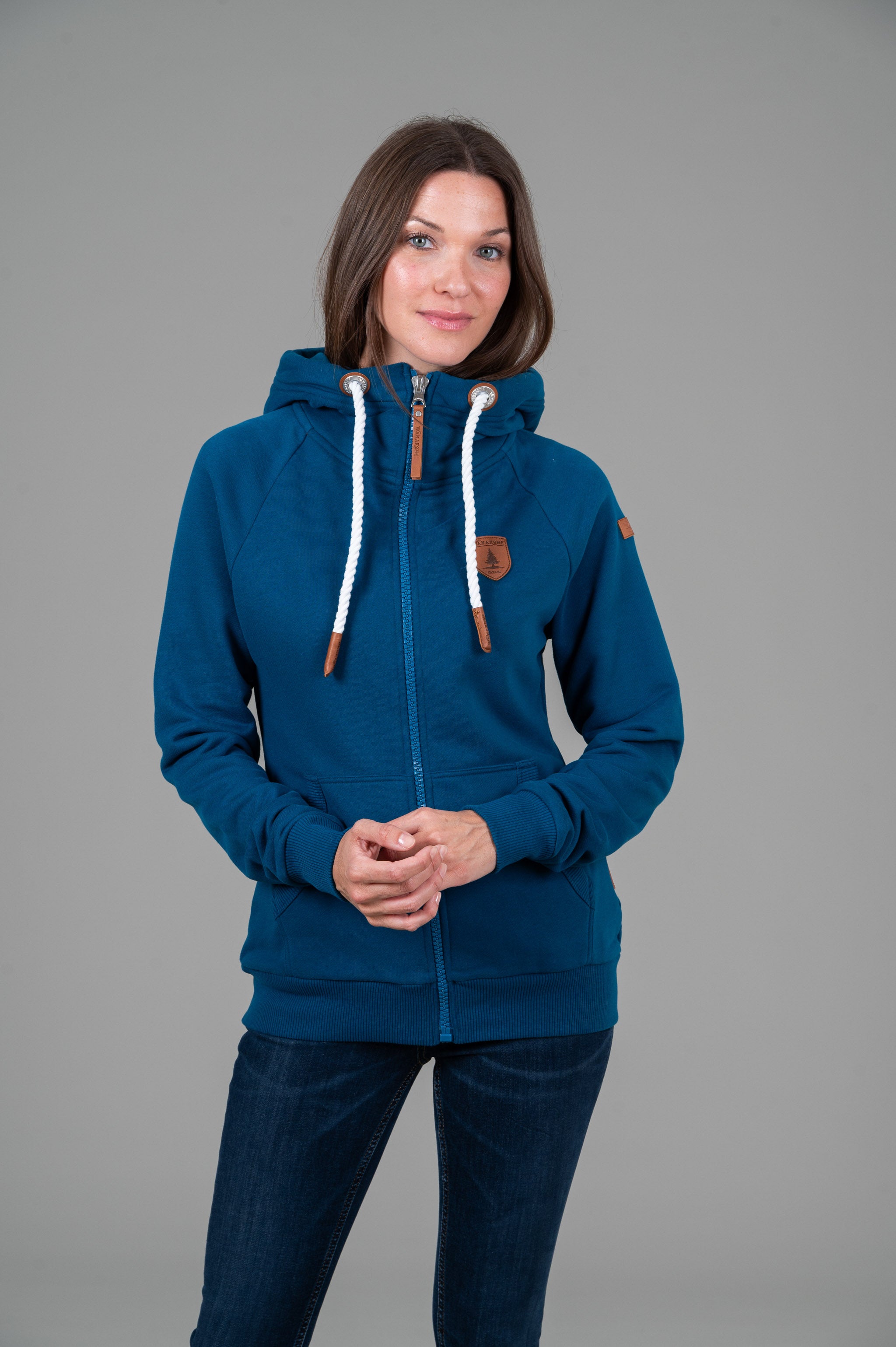 Hera Real Teal Full-Zip Hoodie Main image