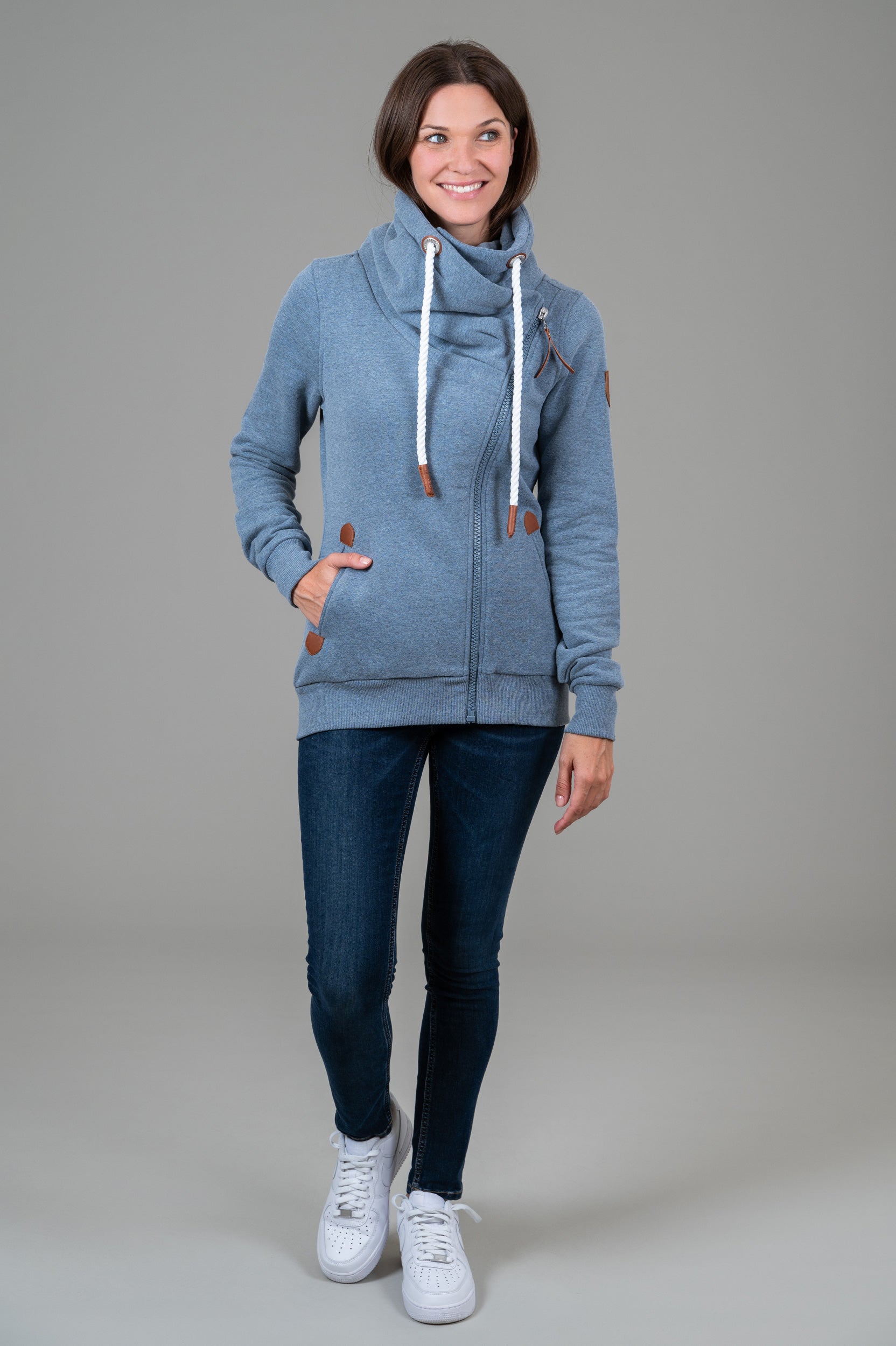 Hestia Heather Blue Full-Zip Sweatshirt Secondary image