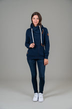 Hestia Oxford Blue Full-Zip Sweatshirt