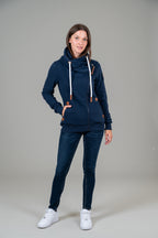 Hestia Oxford Blue Full-Zip Sweatshirt