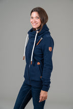 Hestia Oxford Blue Full-Zip Sweatshirt