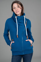 Hestia Dark Duck Full-Zip Sweatshirt