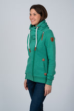 Hestia Duck Egg Green Full-Zip Sweatshirt