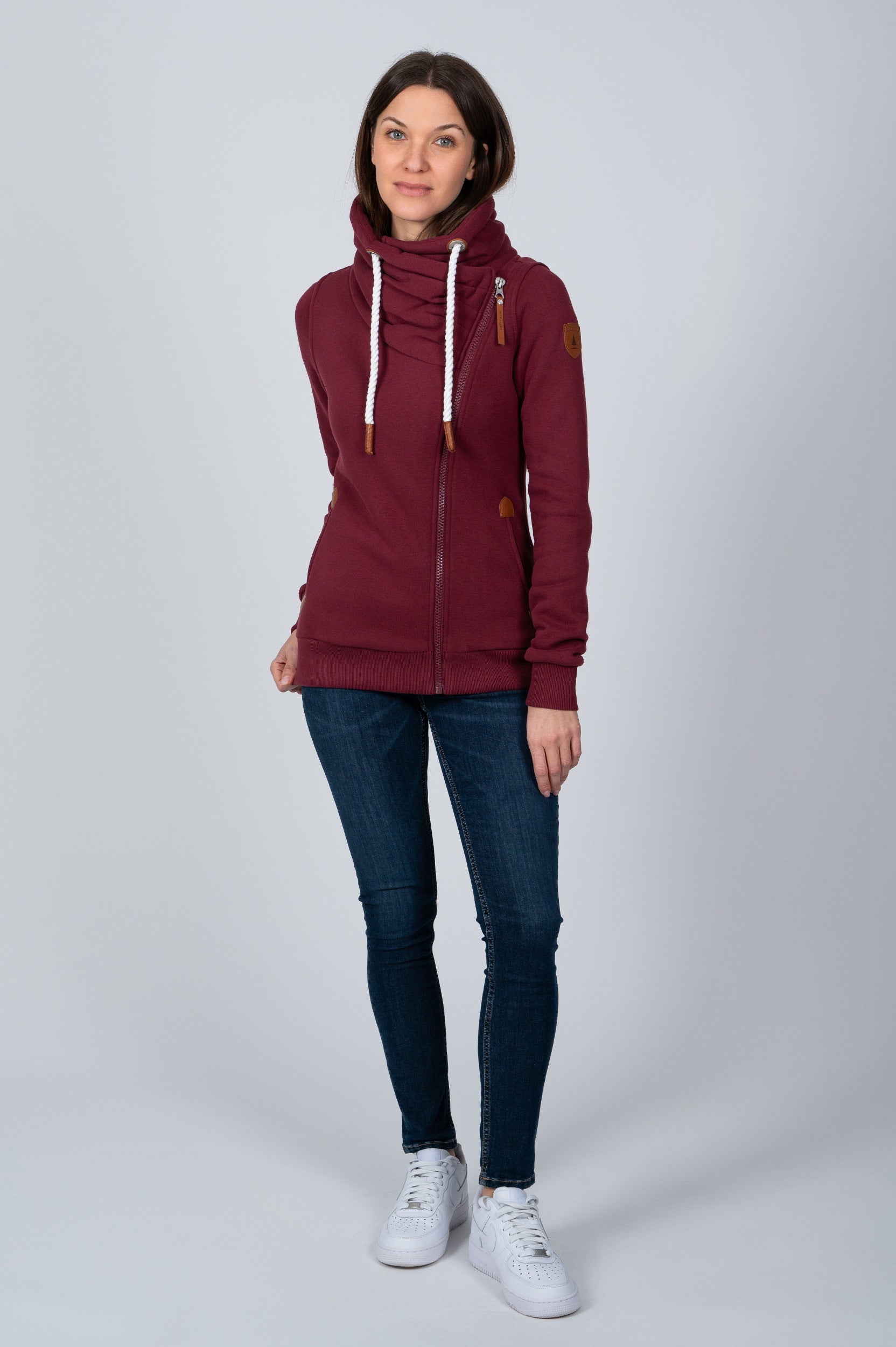 Hestia Grape Full-Zip Sweatshirt
