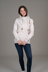 Hestia Heather Oatmeal Full-Zip Sweatshirt