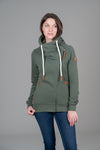 Hestia Moss Green Full-Zip Sweatshirt