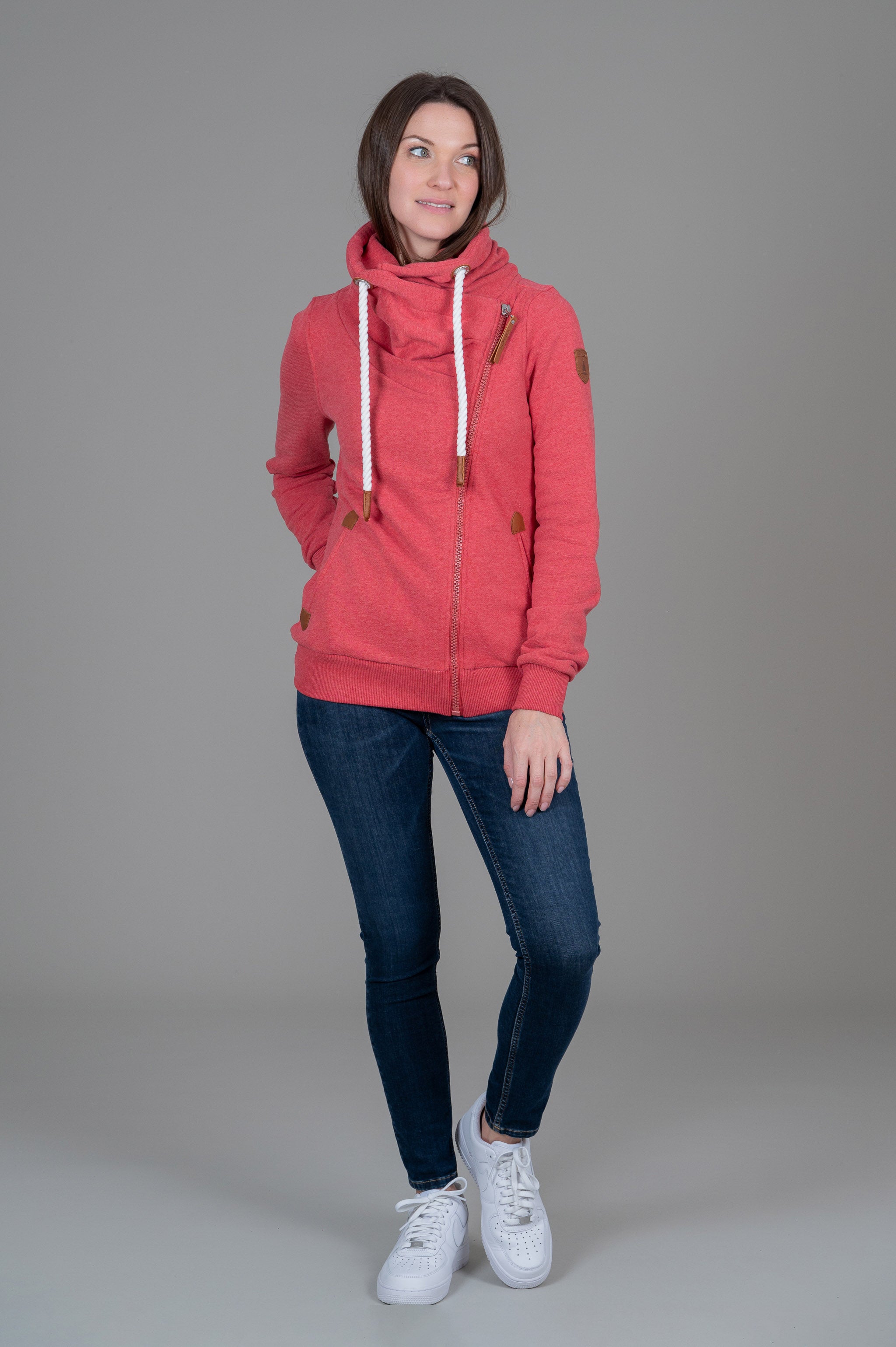 Hestia Rosso Full-Zip Sweatshirt