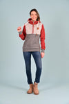 Kaya Half-Zip Hoodie Rustic Red