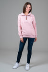 Padma Heather Pink Half-Zip Sweatshirt