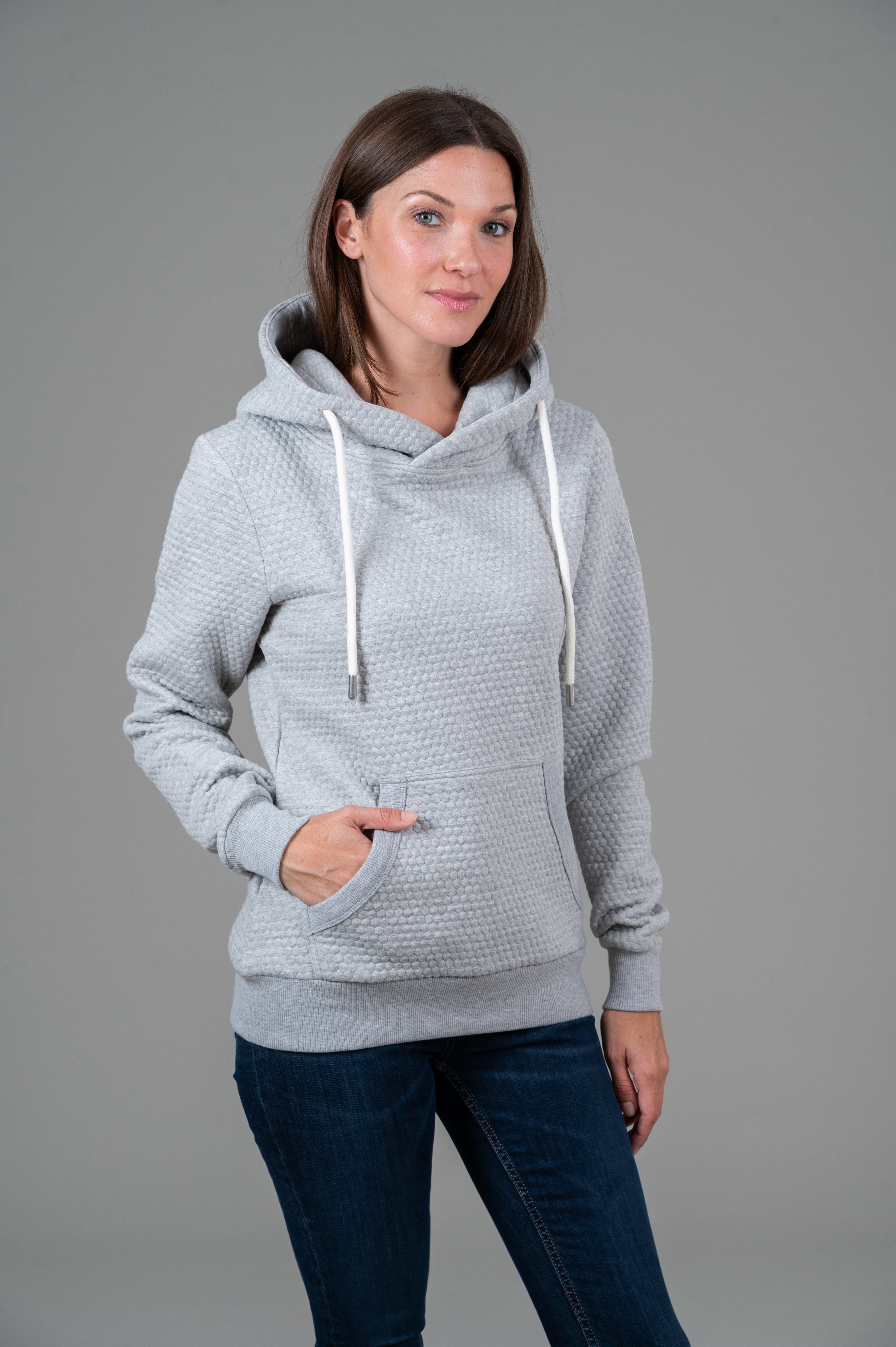 Pixa Light Heather Grey Hexagon Hoodie Main image