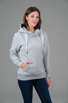 Pixa Light Heather Grey Hexagon Hoodie