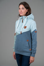 Roxy Capri Blue Mix Half-Zip Hoodie