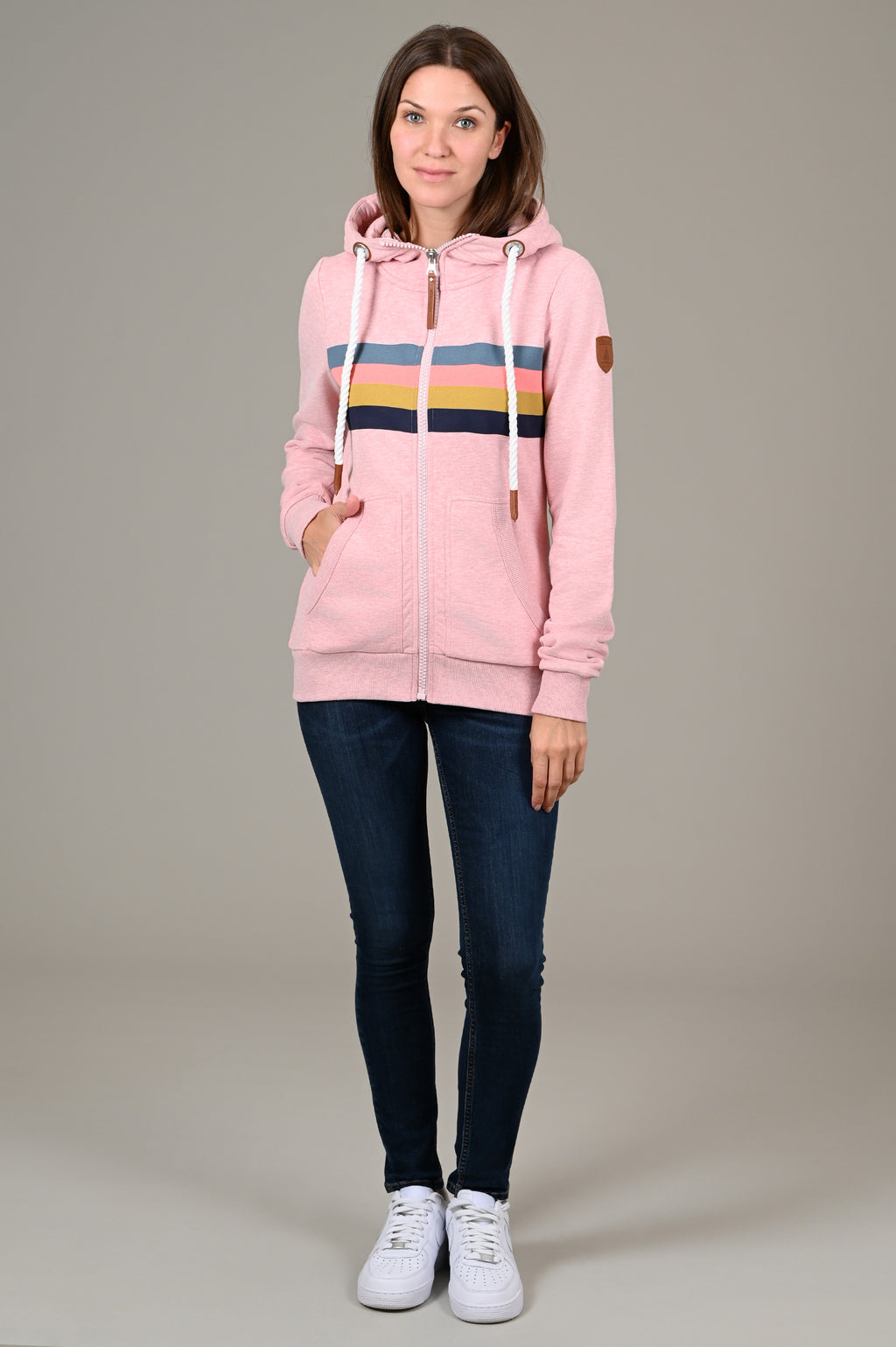 Seastar Heather Pink Full-Zip Hoodie