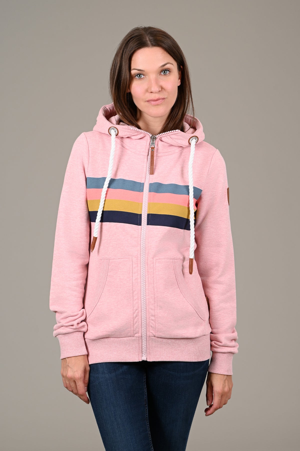 Seastar Heather Pink Full-Zip Hoodie