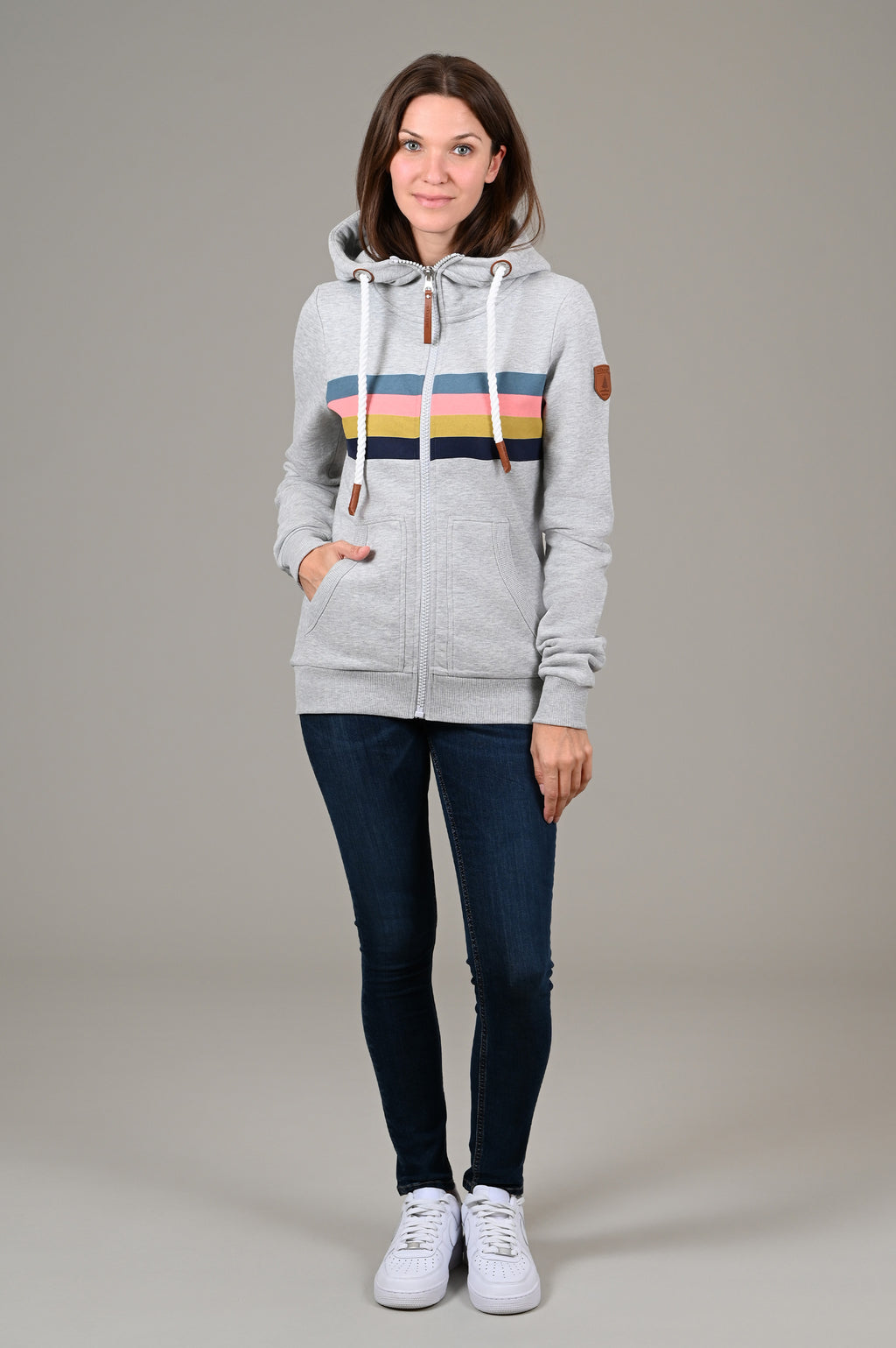 Seastar Light Heather Grey Full-Zip Hoodie