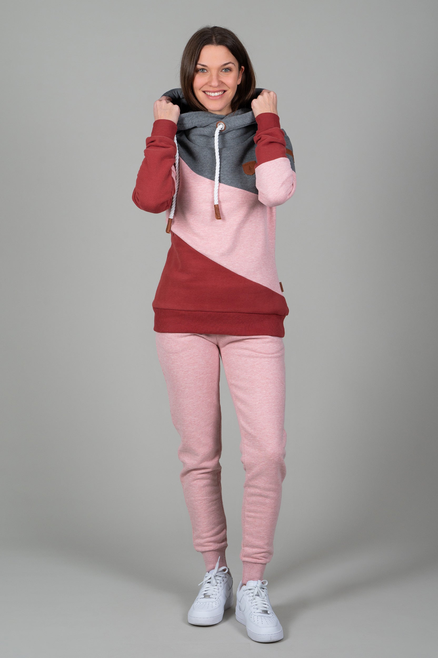 Selene Heather Pink Mix Hoodie