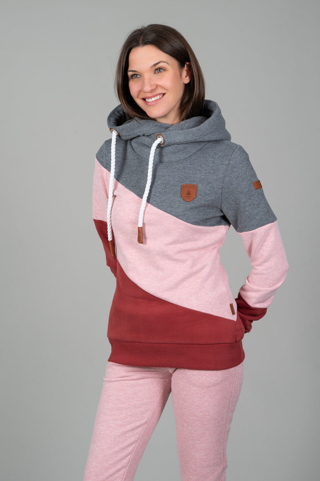 Selene Heather Pink Mix Hoodie