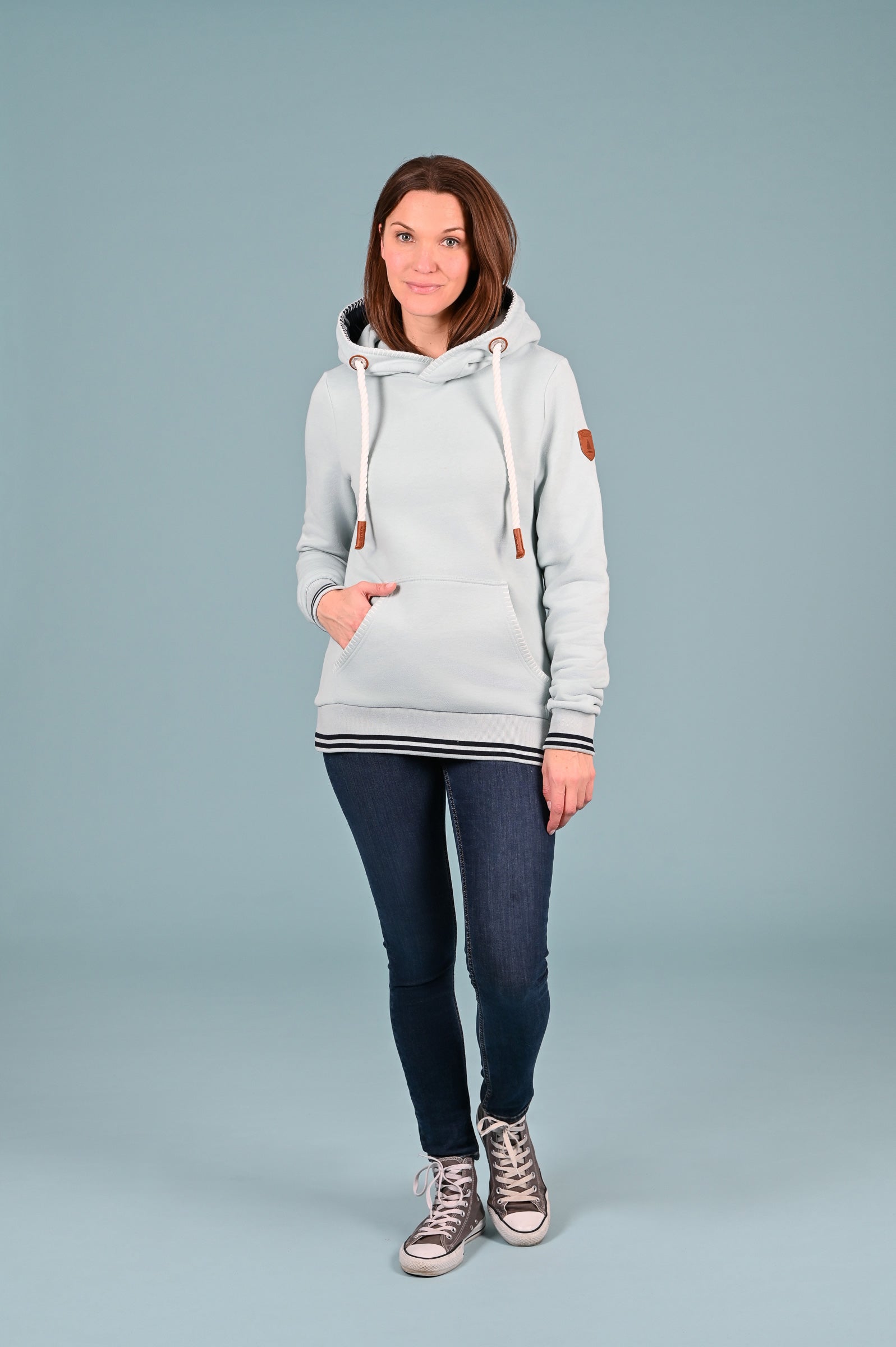 Wanakome Women's Annook2 Bayblue Hoodie