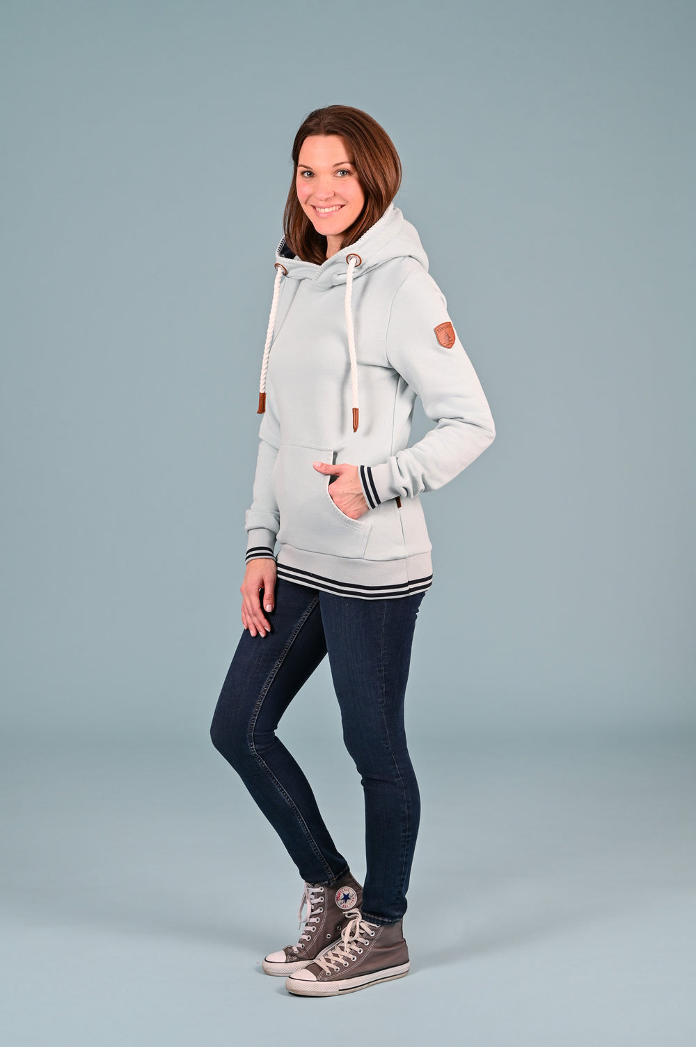 Wanakome Women's Annook2 Bayblue Hoodie