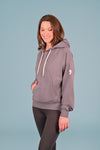 Wanakome women's Chimera Lux fleece pullover hoodie in Ash