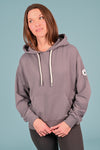 Wanakome women's Chimera Lux fleece pullover hoodie in Ash