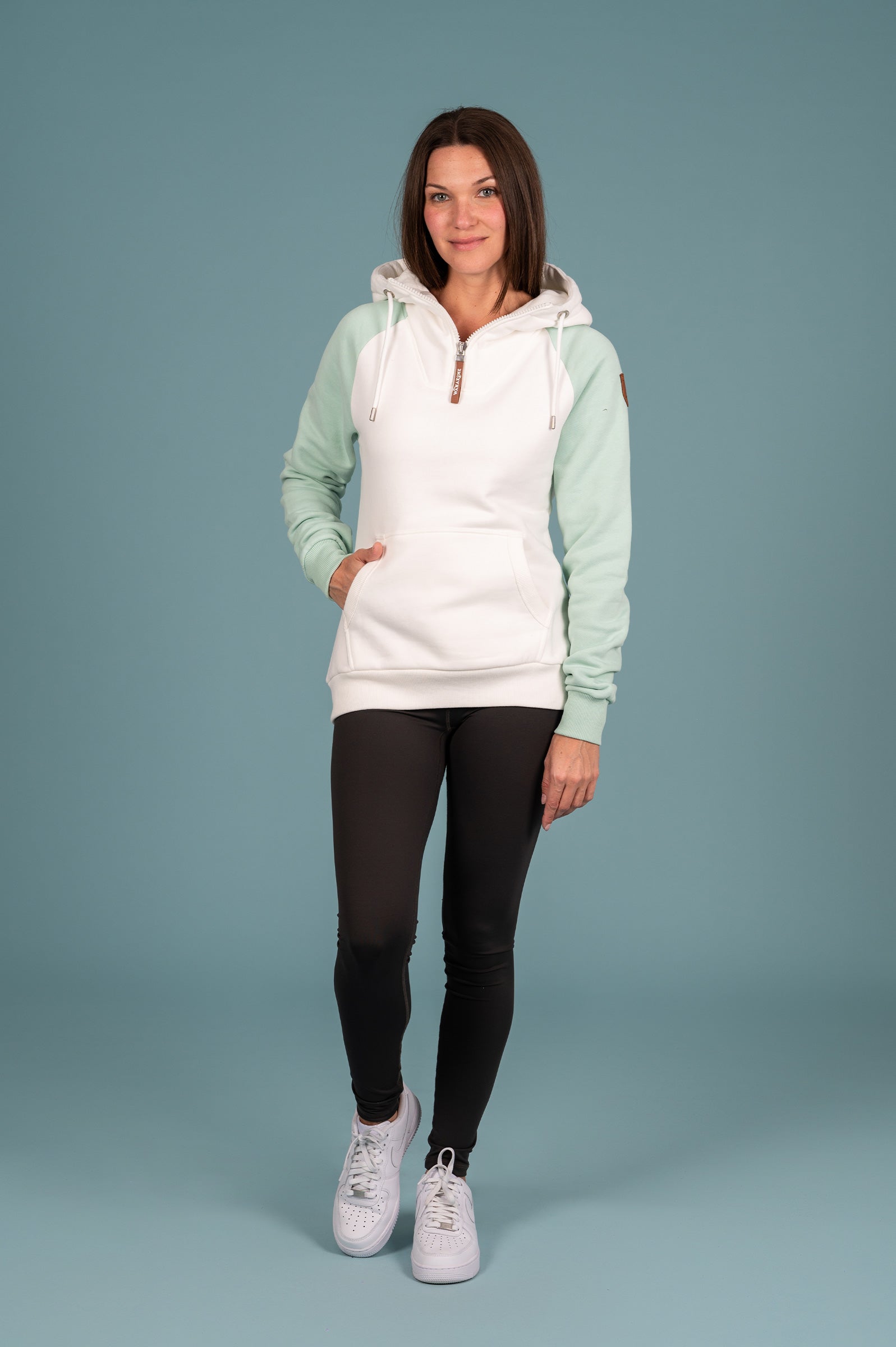 Faith Half-Zip Hoodie Lichen Ivory Secondary image