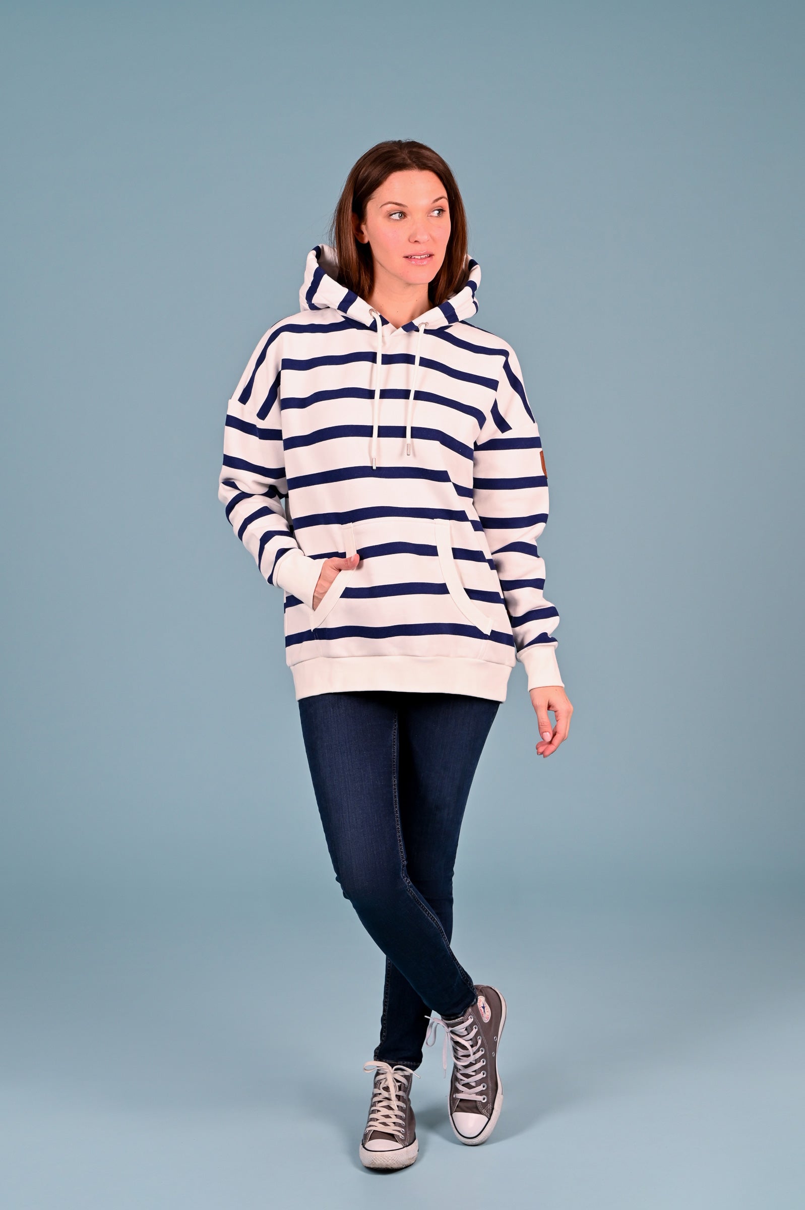 Billie2 Ivory Stripe Hoodie Secondary image