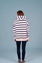 Wanakome women's hoodie Billie2 Ivory Stripe Hoodie