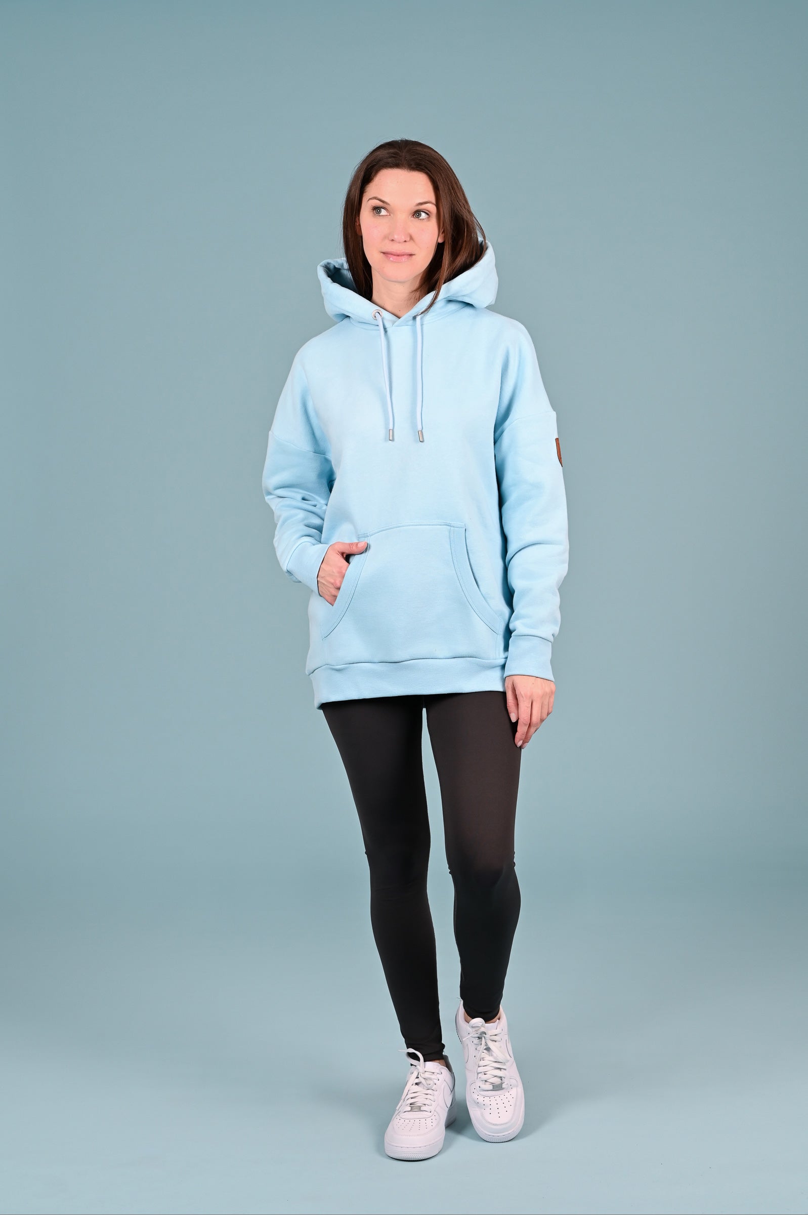 Wanakome women's oversized pullover Billie2 Sky Hoodie