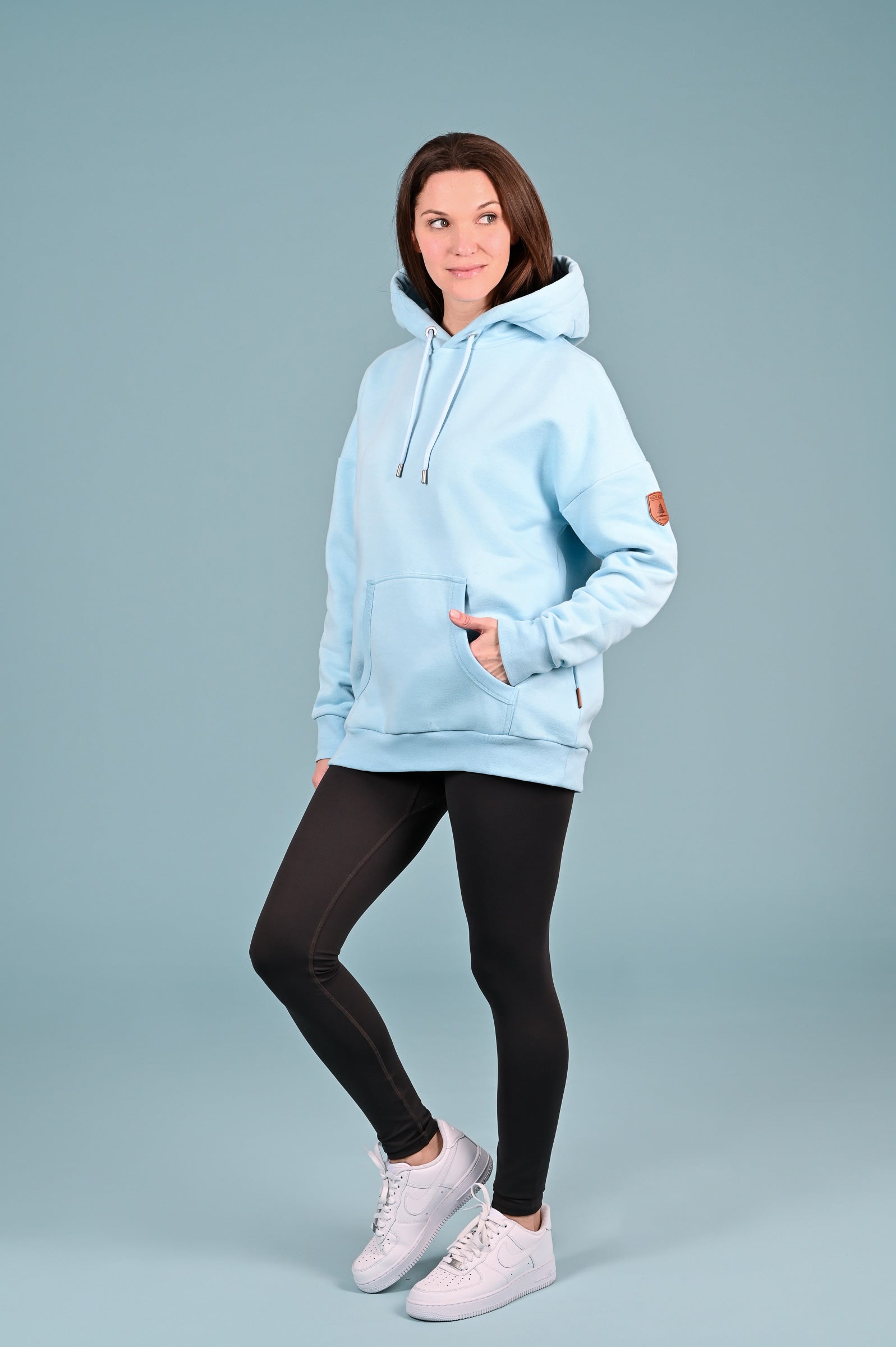 Wanakome women's oversized pullover Billie2 Sky Hoodie