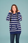 Wanakome women's hoodie Billie2 Twilight Stripe Hoodie