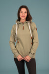 Wanakome Women's Ivy Half-Zip Hoodie in Army DD